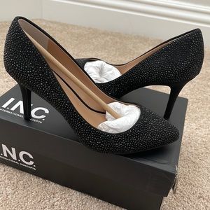 International Concepts Black pointed toe pumps, 7.5W, brand new